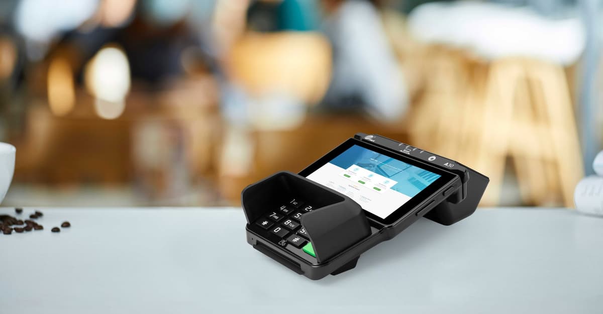 Traditional countertop payment terminal